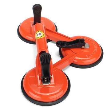 145kg Heavy Duty 3 Suction Cup Triple Pad Sucker Plate Glass Lifter Carrier Tool