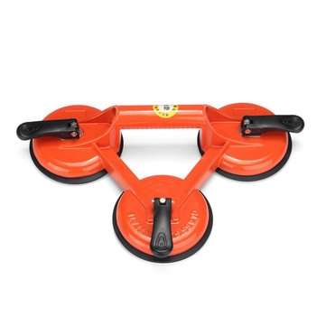 145kg Heavy Duty 3 Suction Cup Triple Pad Sucker Plate Glass Lifter Carrier Tool