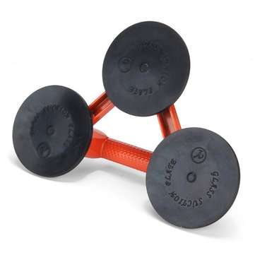 145kg Heavy Duty 3 Suction Cup Triple Pad Sucker Plate Glass Lifter Carrier Tool