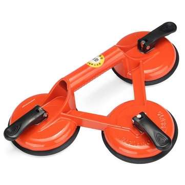 145kg Heavy Duty 3 Suction Cup Triple Pad Sucker Plate Glass Lifter Carrier Tool