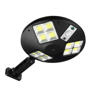 144LED Solar Wall Light Sensor IP65 Remote Control PIR Garden Security Lamp