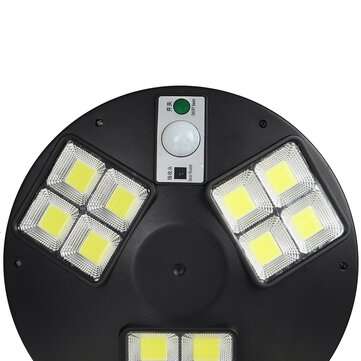 144LED Solar Wall Light Sensor IP65 Remote Control PIR Garden Security Lamp