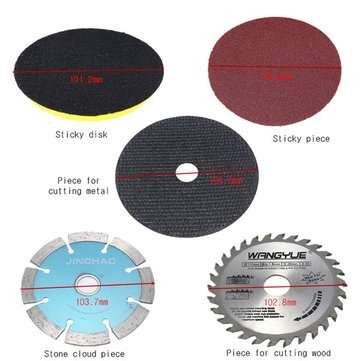 14pcs 10mm Connecting Rod Set with Wrench Polishing Pad and Saw Blade Set