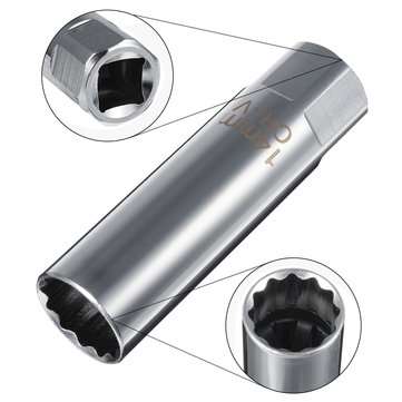 14mm Spark Plug Socket 3/8`` Wrench Thin Wall 12-point Removal Drive For BMW