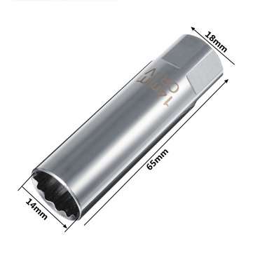 14mm Spark Plug Socket 3/8`` Wrench Thin Wall 12-point Removal Drive For BMW