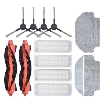 14pcs Replacements for Xiaomi Mijia STYTJ02YM MOP PRO Vacuum Cleaner Parts Accessories Main Brushes*