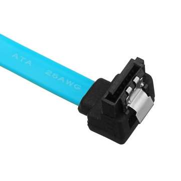 15 x 18 Inch SATA 3.0 Cable SATA3 III 6GB/s Right Angle 90 Degree HDD Hard Drive Converter Cable