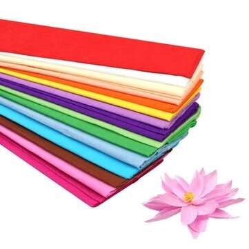 15 Colors DIY Handmade Paper Making Materials Color Crumpled Paper Rose Flower Handm... (NUMBER: 15)