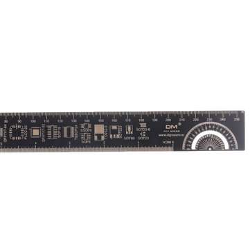 15/25cm PCB Ruler Measuring Tool Resistor Capacitor Chip IC Electronic Straight Scal... (SIZE: 15CM)