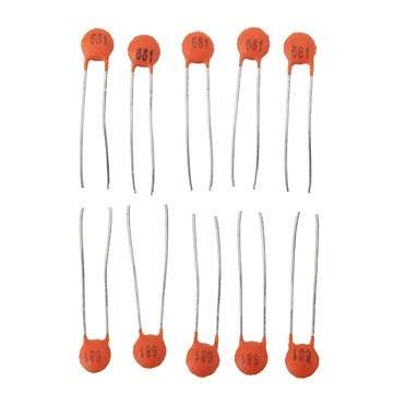 1500pcs 30 Values 50V 2PF-0.1UF Ceramic Capacitor Assorted Kit Electronic Component Assortment Set 5