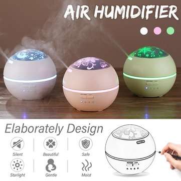 150ml Air Humidifier Colorful LED Light Essential Oil Diffuser Office Home Purifi... (COLOR.: GREEN)