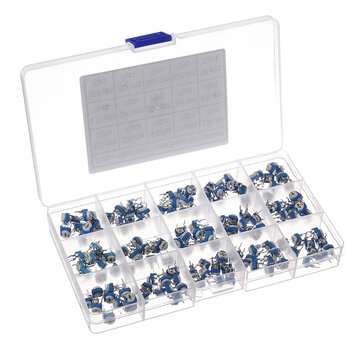 150pcs 15 Values 10 Each Trimming Potentiometer RM-065 Adjustment 100ohm-1M RM065 Variable Resistors