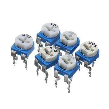 150pcs 15 Values 10 Each Trimming Potentiometer RM-065 Adjustment 100ohm-1M RM065 Variable Resistors
