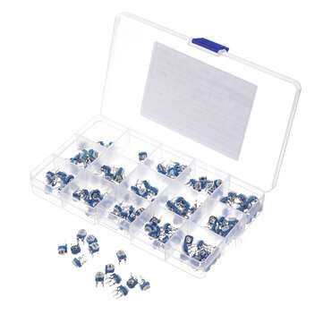150pcs 15 Values 10 Each Trimming Potentiometer RM-065 Adjustment 100ohm-1M RM065 Variable Resistors