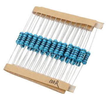 150pcs 1W Metal Film Resistor 1% 100 ohm Resistance