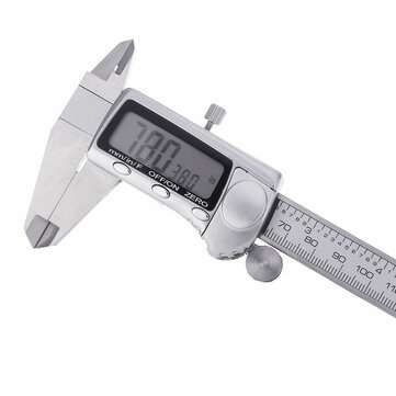 150mm Stainless Steel Digital Caliper Fraction /mm/ Inch High Precision Large LCD Digital Display Ve