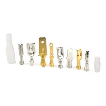 150Pcs 6.3/4.8/2.8/4mm Male Female Butt Terminal With Sleeve Car Spade Connector