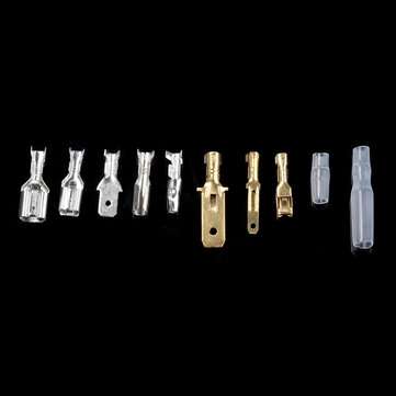 150Pcs 6.3/4.8/2.8/4mm Male Female Butt Terminal With Sleeve Car Spade Connector