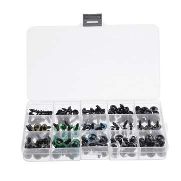 150PCS Colorful Realistic DIY Animal Toys Eyes for Kids Dolls with Washers