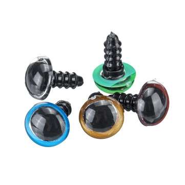 150PCS Colorful Realistic DIY Animal Toys Eyes for Kids Dolls with Washers