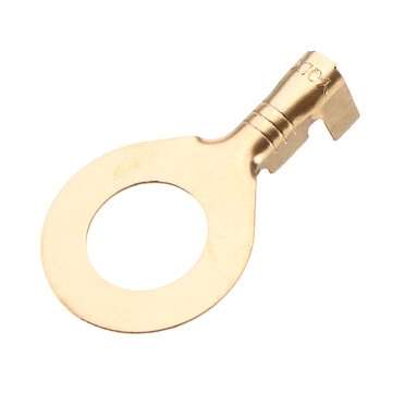 150pcs Ring Type Gold Terminals Golden Brass Non-insulated Crimp Terminals Connectors 3.2mm-10.2mm C