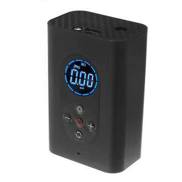 150PSI 4000mAh 80W Portable Digital Air Pump With Power Bank LED Light Function For Car Bicycle Moto
