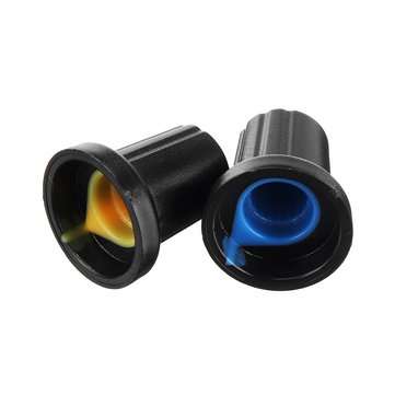 150pcs WH148 Potentiometer Knob 15X17mm 6mm Shaft Hole AG2 Yellow Orange Blue White Red Power Amplif