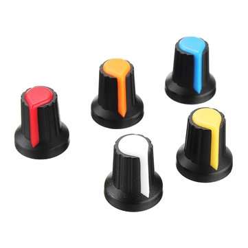 150pcs WH148 Potentiometer Knob 15X17mm 6mm Shaft Hole AG2 Yellow Orange Blue White Red Power Amplif