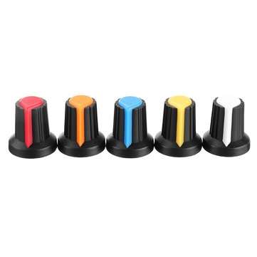 150pcs WH148 Potentiometer Knob 15X17mm 6mm Shaft Hole AG2 Yellow Orange Blue White Red Power Amplif
