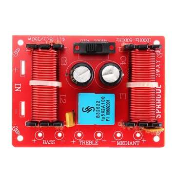 150W 3WAY Audio Speaker Treble Medium Bass 3 Dividers Three-way Speaker Frequency Divider Module