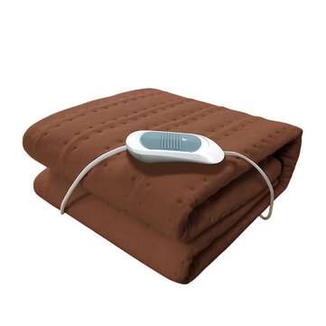 150X75 Electric Heated Throw Over Blankets Fleece Washable Wa... (SIZE 3: 150*75CM | COLOR.: COFFEE)