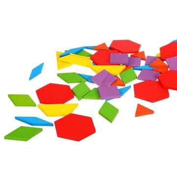 155 Tablets Shape Puzzle Toy Geometric Shapes Jigsaw Puzzle Toys Early Educational Intelligent Kit f
