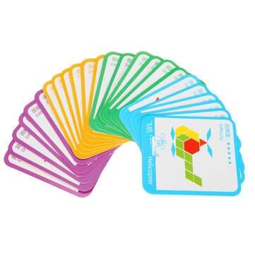 155 Tablets Shape Puzzle Toy Geometric Shapes Jigsaw Puzzle Toys Early Educational Intelligent Kit f