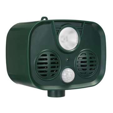 15-75KHZ Animal Repeller Solar Powered Waterproof PIR Sensor USB Solar Alarm Repeller