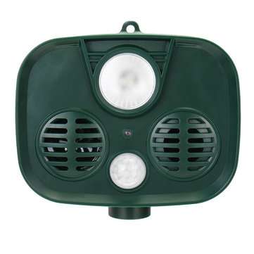 15-75KHZ Animal Repeller Solar Powered Waterproof PIR Sensor USB Solar Alarm Repeller