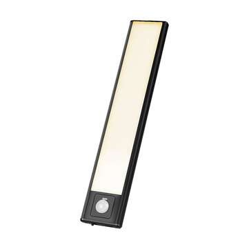 15CM Wireless LED Cabinet Light Motion Sensor USB Charging Strip Closet ... (LIGHT COLOR: WARMLIGHT)