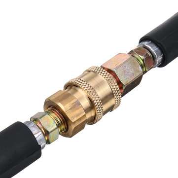 15M 40MPa High Pressure Washer Cleaning Hose 1/4 Inch Quick Release Couplings Garden Washing Tools C