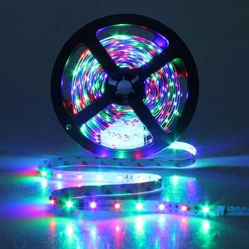 15M SMD3528 Non-Waterproof RGB 900 LED Strip Light Kit + 44 Keys Controller + Cable Connector DC12V