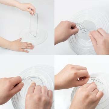 15Packs White Round Paper Lanterns with Assorted Sizes for Wedding Party Decorations