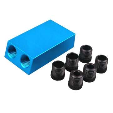 15Pcs 15 Degree Pocket Hole Jig Kit Drilling Locator Woodworking Guide Screw Drill Angle Positioning