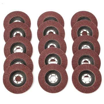 15pcs 115mm 40 60 80 Grit Sanding Flap Discs Grinding Wheels