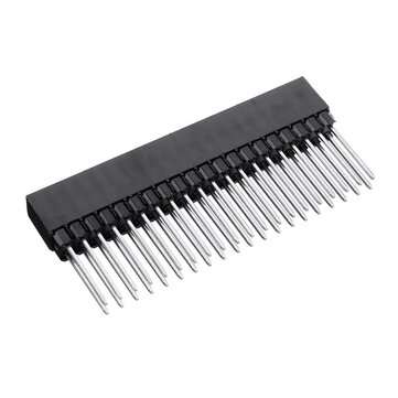 15pcs 2x20 PIN Double Row Straight Female Pin Header 2.54MM Pitch Pin Long 12MM Strip Connector Sock