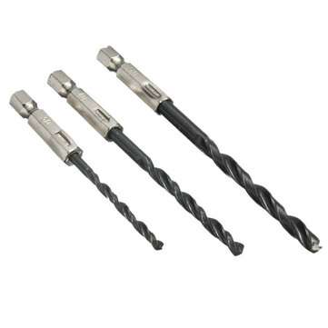 15pcs 3/4/5mm HSS 1/4 Inch Hex Shank Twist Drill Bit