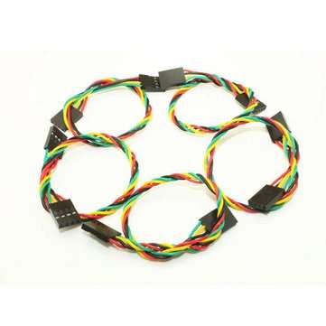 15pcs 4 Pin 20cm 2.54mm Jumper Cable DuPont Wire For  Female To Female
