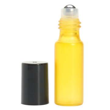 15Pcs 5mL Mixed Color Roller Ball Glass Bottle Small Container for Perfume Essential Oil