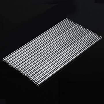 15Pcs 300mm Borosilicate Glass Clear Glass Tubing Tube 10mm OD 1mm Thick Wall Blowing Tubes