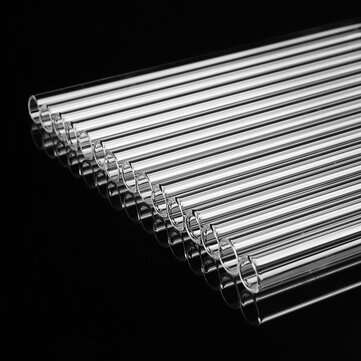 15Pcs 300mm Borosilicate Glass Clear Glass Tubing Tube 10mm OD 1mm Thick Wall Blowing Tubes