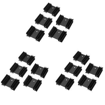 15Pcs 34*12*25 Plum Blossom Radiator Heat Sink for TO-220 Package Dedicated YV25