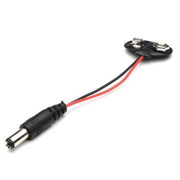 15pcs DC 9V Battery Button Power Cable Tieline For