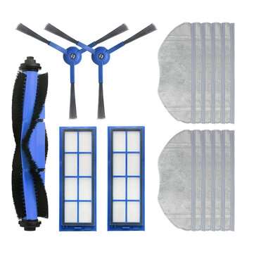 15pcs Replacements for eufy L70 Vacuum Cleaner Parts Accessories Main Brush*1 Side Brushes*2 HEPA Fi